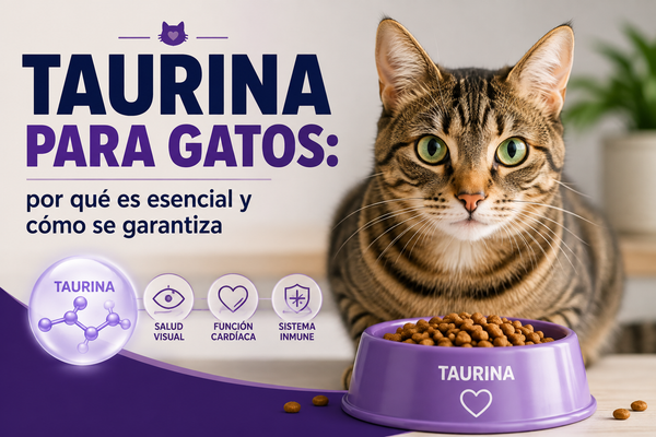 Taurina para gatos: por qué es esencial y cómo se garantiza