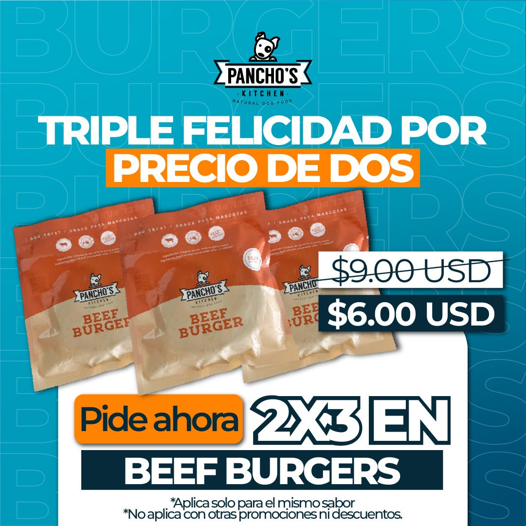 2x3 Burger carne