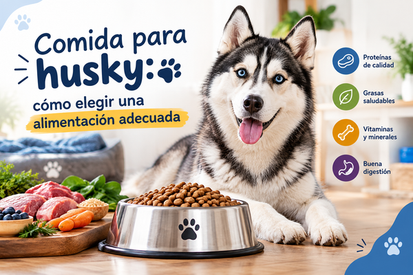 Comida para husky: cómo elegir una alimentación adecuada