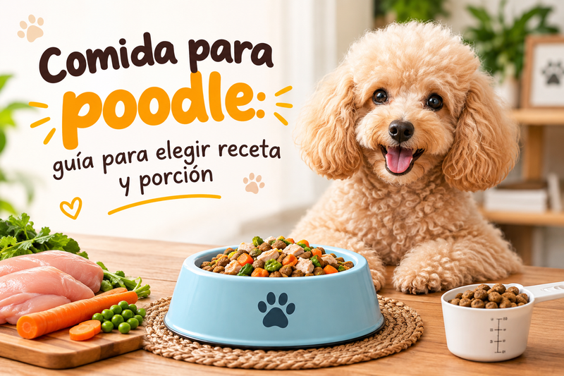 Comida para poodle: guía para elegir receta y porción