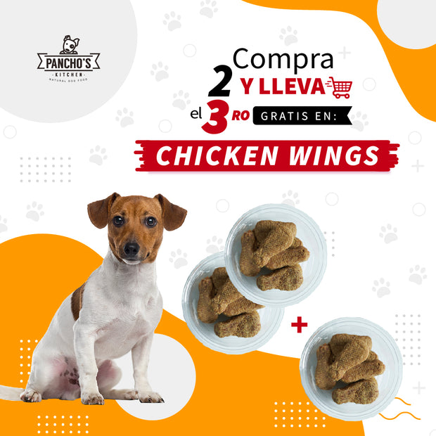 3 Chicken Wings por el precio de 2